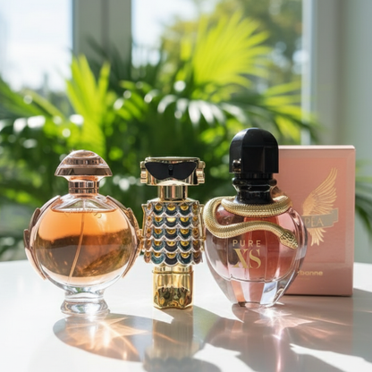 Combo de 3 perfumes -  Paco Rabanne Fame, Pure XS, Olympéa