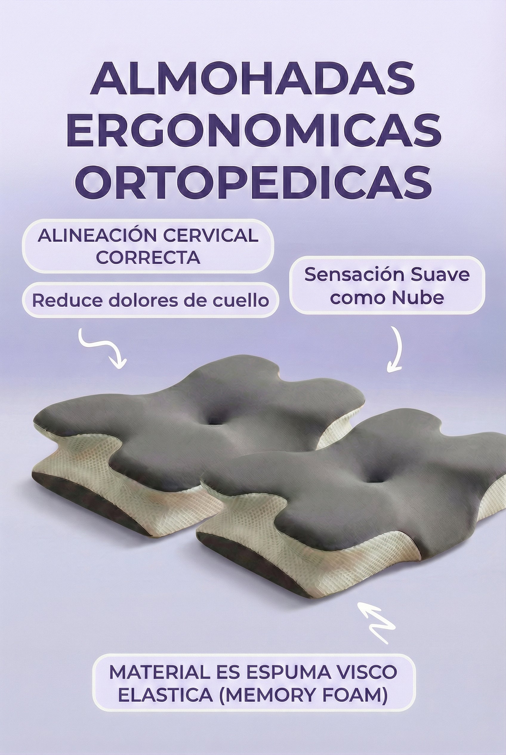 ALMOHADAS ERGONOMICAS ORTOPEDICAS